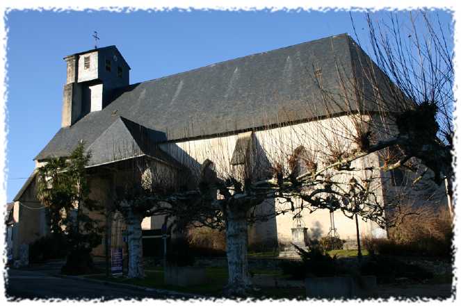 photo de l'église Sainte-Catherine de Lasseube- département des Pyrénées-Atlantiques