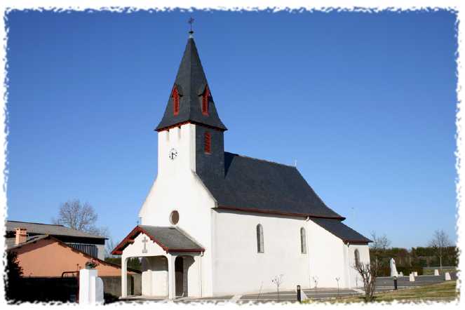 photo de l'église Saint-Laurent de Noguères - département des Pyrénées-Atlantiques