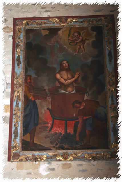 photo du tableau représentant undes martyres de saint vincent