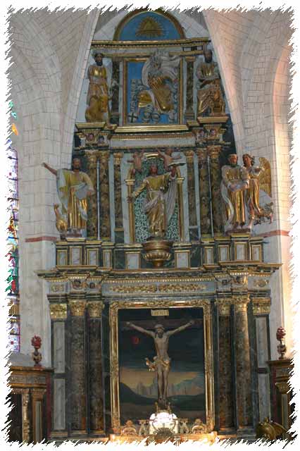 photo du retable de l'église Saint-girons de Monein