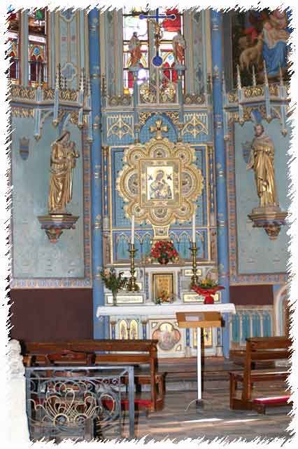 photo de l'autel de la vierge de l'église Saint-Girons de Monein